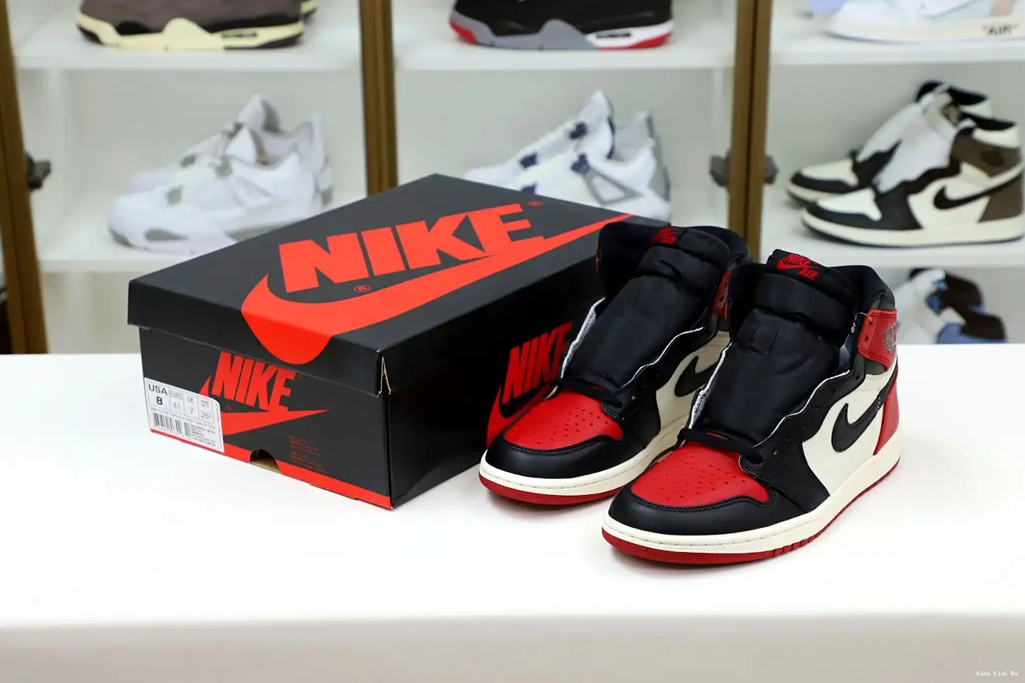 1 'BRED TOE' AIR OG Kimikick HIGH RETRO JORDAN 0625